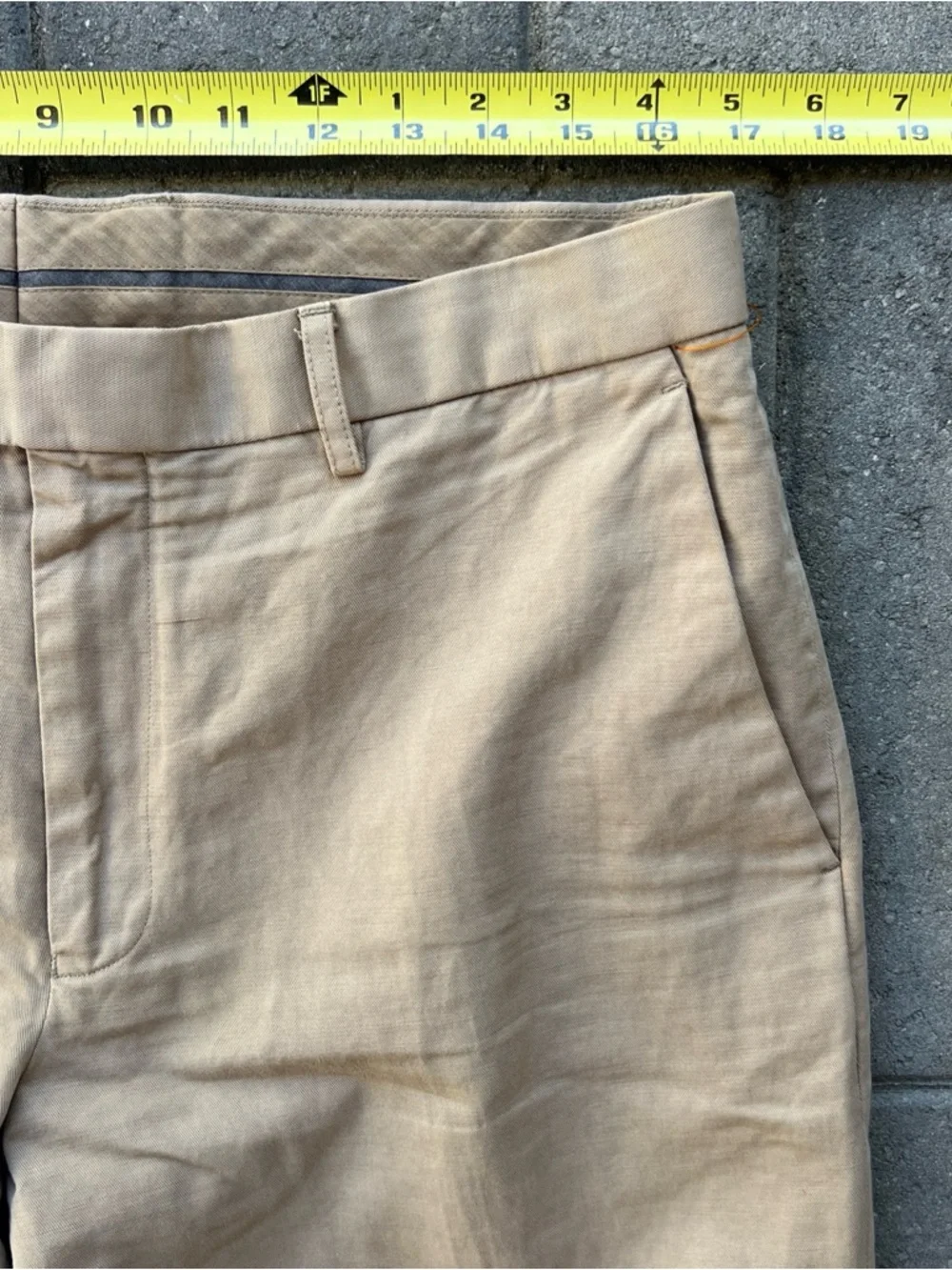 J Crew Linen Cotton Chino Pants Mens 33x30 Beige
